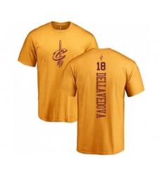 Cleveland Cavaliers #18 Matthew Dellavedova Gold One Color Backer T-Shirt