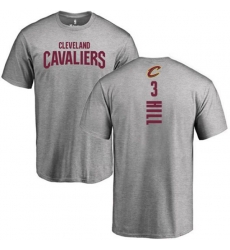 Cleveland Cavaliers #3 George Hill Ash Backer T-Shirt