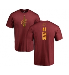 Cleveland Cavaliers #41 Ante Zizic Maroon Backer T-Shirt