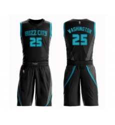 Charlotte Hornets #25 PJ Washington Swingman Black Basketball Suit Jersey - City Edition