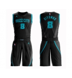 Charlotte Hornets #8 Bismack Biyombo Swingman Black Basketball Suit Jersey - City Edition