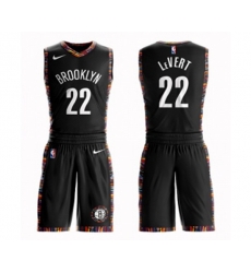 Brooklyn Nets #22 Caris LeVert Swingman Black Basketball Suit Jersey - City Edition