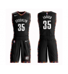 Brooklyn Nets #35 Kenneth Faried Swingman Black Basketball Suit Jersey - City Edition