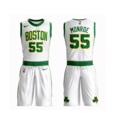 Boston Celtics #55 Greg Monroe Swingman White Basketball Suit Jersey - City Edition