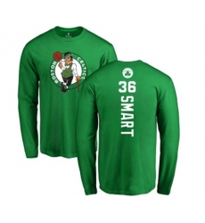 Boston Celtics #36 Marcus Smart Kelly Green Backer Long Sleeve T-Shirt