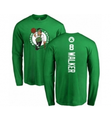 Boston Celtics #8 Kemba Walker Kelly Green Backer Long Sleeve T-Shirt