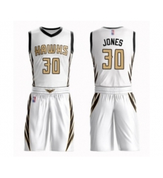 Atlanta Hawks #30 Damian Jones Swingman White Basketball Suit Jersey - City Edition