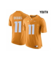 2016 Youth Tennessee Volunteers Joshua Dobbs #11 College Football Limited Jersey - Orange