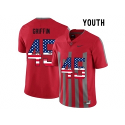 2016 US Flag Fashion Youth Ohio State Buckeyes Archie Griffin #45 College Football Alternate Elite Jersey - Scarlet 2016 US Flag Fashion Youth Ohio State Buckeyes Archie Griffin #45 College Football Alternate Elite Jersey - Scarlet