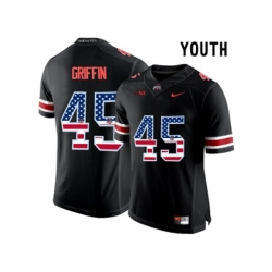 2016 US Flag Fashion Youth Ohio State Buckeyes Archie Griffin #45 College Football Limited Jersey - Blackout 2016 US Flag Fashion Youth Ohio State Buckeyes Archie Griffin #45 College Football Limited Jersey - Blackout