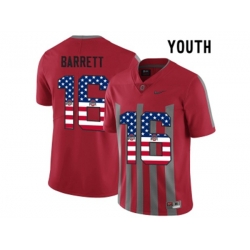 2016 US Flag Fashion Youth Ohio State Buckeyes J.T Barrett #16 College Football Alternate Elite Jersey - Scarlet 2016 US Flag Fashion Youth Ohio State Buckeyes J.T Barrett #16 College Football Alternate Elite Jersey - Scarlet