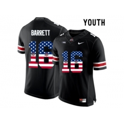 2016 US Flag Fashion Youth Ohio State Buckeyes J.T. Barrett #16 College Football Limited Jersey - Black 2016 US Flag Fashion Youth Ohio State Buckeyes J.T. Barrett #16 College Football Limited Jersey - Black