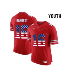2016 US Flag Fashion Youth Ohio State Buckeyes J.T. Barrett #16 College Football Limited Jersey - Scarlet