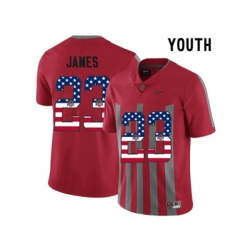 2016 US Flag Fashion Youth Ohio State Buckeyes Lebron James #23 College Football Alternate Elite Jersey - Scarlet 2016 US Flag Fashion Youth Ohio State Buckeyes Lebron James #23 College Football Alternate Elite Jersey - Scarlet