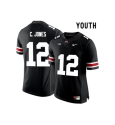 2016 Youth Ohio State Buckeyes C.Jones #12 College Football Limited Jersey - Black