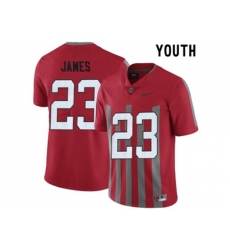 2016 Youth Ohio State Buckeyes Lebron James #23 College Football Alternate Elite Jersey - Scarlet