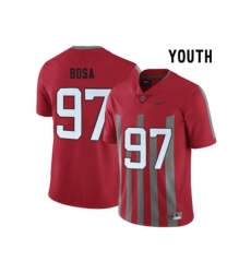 2016 Youth Ohio State Buckeyes Nick Bosa #97 College Football Alternate Elite Jersey - Scarlet