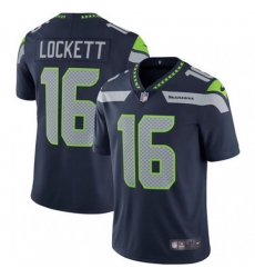 Seattle Seahawks #16 Tyler Lockett Steel Blue Team Color Vapor Untouchable Limited Player NFL Jersey