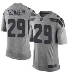 Seattle Seahawks #29 Earl Thomas III Limited Gray Gridiron NFL Jersey