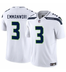 Seattle Seahawks 3 Nick Emmanwori White 2025 F U S E Vapor Untouchable Limited Stitched Football Jersey