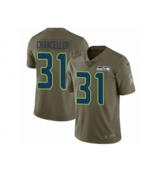 Seattle Seahawks #31 Kam Chancellor Limited Olive 2017 Salute to Service NFL Jersey