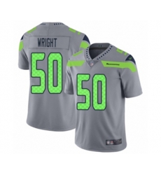 Seattle Seahawks #50 K.J. Wright Limited Silver Inverted Legend Football Jersey