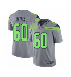Seattle Seahawks #60 Phil Haynes Limited Silver Inverted Legend Football Jersey