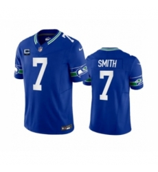Seattle Seahawks #7 Geno Smith Royal 2023 F.U.S.E. 1-Star C Vapor Vapor Untouchable Limited Football Stitched Jersey