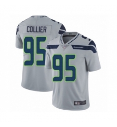 Seattle Seahawks #95 L.J. Collier Grey Alternate Vapor Untouchable Limited Player Football Jersey Seattle Seahawks #95 L.J. Collier Grey Alternate Vapor Untouchable Limited Player Football Jersey