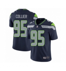 Seattle Seahawks #95 L.J. Collier Navy Blue Team Color Vapor Untouchable Limited Player Football Jersey