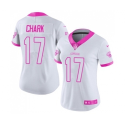 Women Jacksonville Jaguars #17 DJ Chark Limited White Pink Rush Fashion Football Jersey Women Jacksonville Jaguars #17 DJ Chark Limited White Pink Rush Fashion Football Jersey