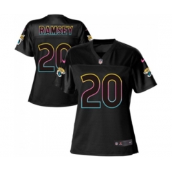 Women Jacksonville Jaguars #20 Jalen Ramsey Game Black Fashion Football Jersey Women Jacksonville Jaguars #20 Jalen Ramsey Game Black Fashion Football Jersey