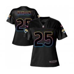 Women Jacksonville Jaguars #25 D.J. Hayden Game Black Fashion Football Jersey Women Jacksonville Jaguars #25 D.J. Hayden Game Black Fashion Football Jersey