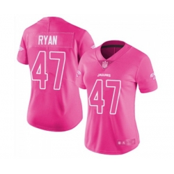 Women Jacksonville Jaguars #47 Jake Ryan Limited Pink Rush Fashion Football Jersey Women Jacksonville Jaguars #47 Jake Ryan Limited Pink Rush Fashion Football Jersey