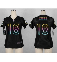 women jerseys green bay packers #18 randall cobb black[nike fashion]