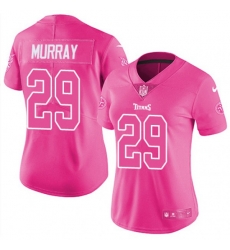 Women Tennessee Titans #29 DeMarco Murray Limited Pink Rush Fashion NFL Jersey