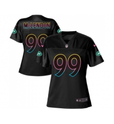 Women New York Jets #99 Steve McLendon Game Black Fashion Football Jersey