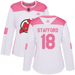 Women New Jersey Devils #18 Drew Stafford Premier Green Salute to Service NHL Jersey