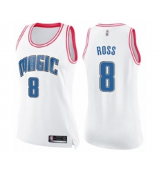 Womens Orlando Magic #8 Terrence Ross Swingman White Pink Fashion Basketball Jersey
