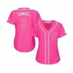 Womens Philadelphia Phillies #8 Juan Samuel Authentic Pink Fashion Cool Base Baseball Jersey Womens Philadelphia Phillies #8 Juan Samuel Authentic Pink Fashion Cool Base Baseball Jersey