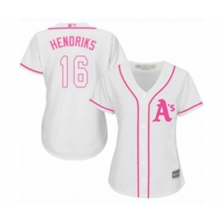 Womens Oakland Athletics #16 Liam Hendriks Replica White Fashion Cool Base Baseball Jersey Womens Oakland Athletics #16 Liam Hendriks Replica White Fashion Cool Base Baseball Jersey