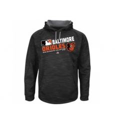 Baltimore Orioles Big & Tall On-Field Black Team Choice Streak Therma Base Fleece Hoodie