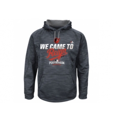 Baltimore Orioles Graphite 2016 Postseason Authentic Collection Came to Reign Streak Fleece Pullover Hoodie