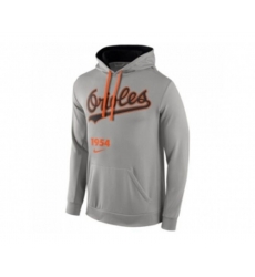 Baltimore Orioles Nike Cooperstown Performance Pullover Gray MLB Hoodie