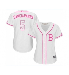 Womens Boston Red Sox #5 Nomar Garciaparra Replica White Fashion Baseball Jersey
