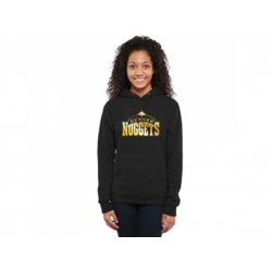 Women Denver Nuggets Gold Collection Pullover Hoodie Black