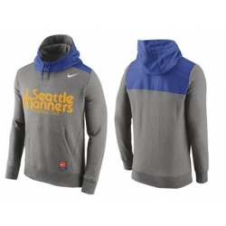 Seattle Mariners Nike Gray Cooperstown Collection Hybrid Pullover Hoodie