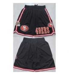 San Francisco 49ers Black Shorts (Run Small)