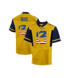 2016 US Flag Fashion West Virginia Mountaineers Andrew Buie #13 College Football Limited Jersey - Gold