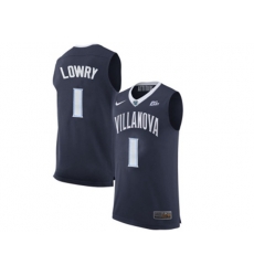 2017 Villanova Wildcats Kyle Lowry #1 College Basketball Jersey - Navy Blue